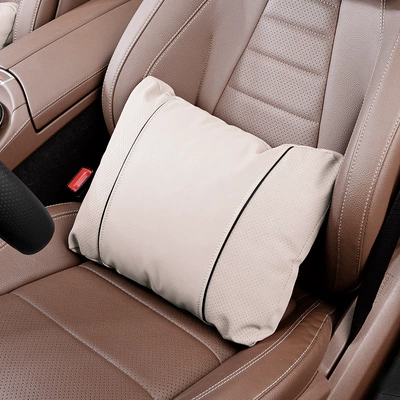 Headrest Suitable for Mercedes-Benz, Bmw and - k-type-off-white-1-waist-support