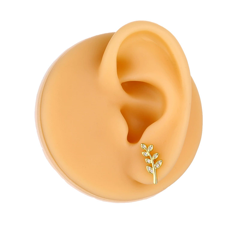 Copper earrings stainless steel, piercing, (Cross-border trading), European style