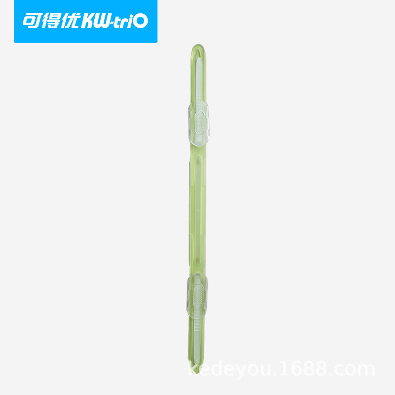 Kefeu clip de encuadernación de plástico de dos agujeros de hojas sueltas tira de encuadernación de color A4 capas de doble agujero cerrado