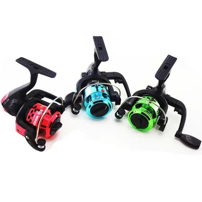 Green fishing reel (wireless, no paper box)