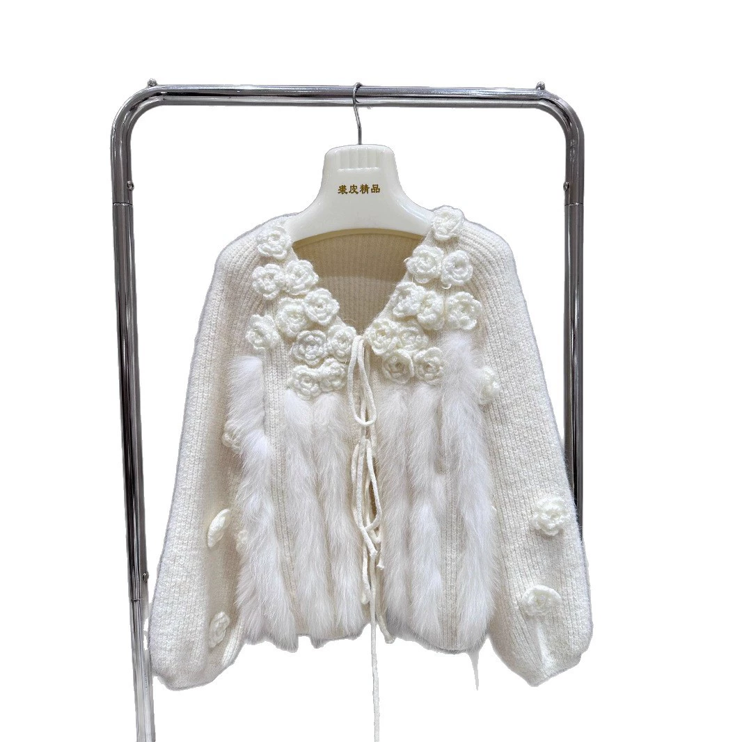 Демисезонный шерстяной кардиган, свитер, куртка, стиль Chanel