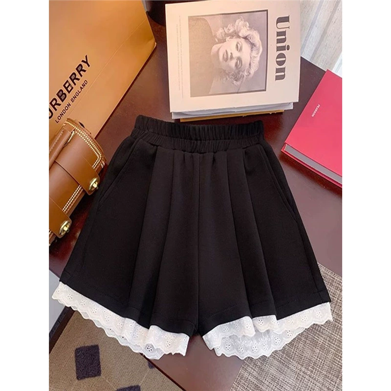 Хлопковые шорты, тонкие брюки, юбка для йоги, 100% хлопок, oversize, плюс размер