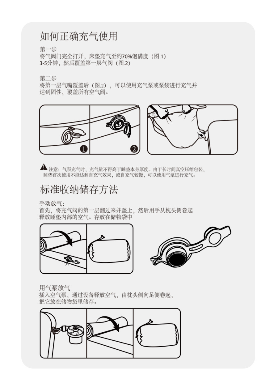 【メーカー直送】シングルダブル自動エアクッションチーズマットレスキャンプ基地キャンプ防湿マット