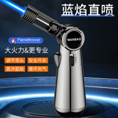 Household kitchen outdoor barbecue direct-impact fire gun soldering gun with interchangeable heads, moxa cigar soldering gun, cross-border