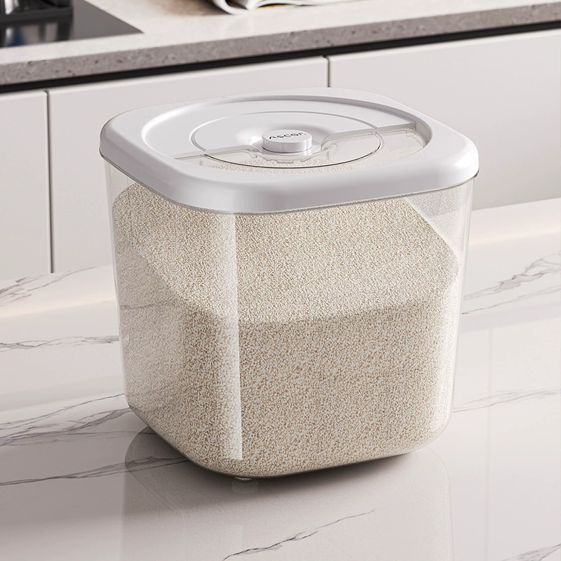 Ведро для риса пищевого класса, бытовое, новинка 2025 года, защищенное от насекомых и влаги, герметичная коробка для муки, ведро для хранения зерна, ящик для хранения зерна