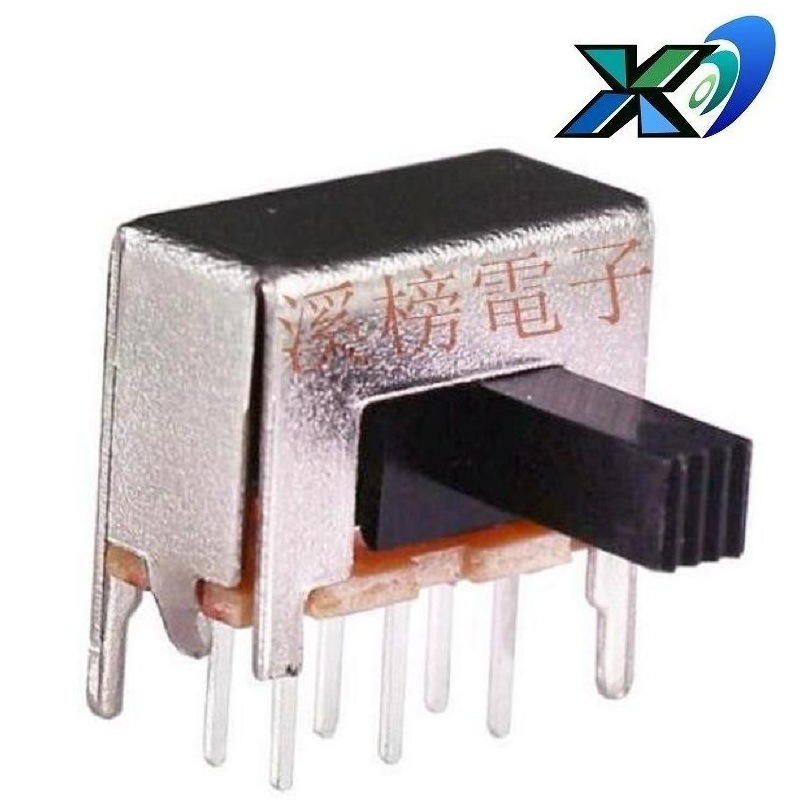 小型侧拨滑动开关3位  3段拨动开关2P3T 侧拨拨码开关3位批发