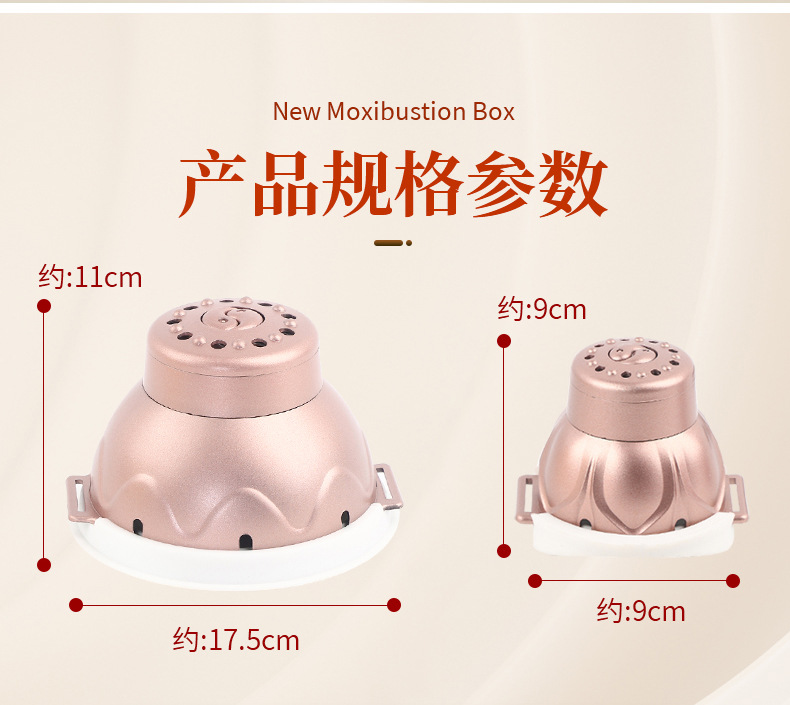 Portable Moxibustion Box Ai Mei Jiu Household Warming Moxa Stick Holder with Acupoint Chart in use