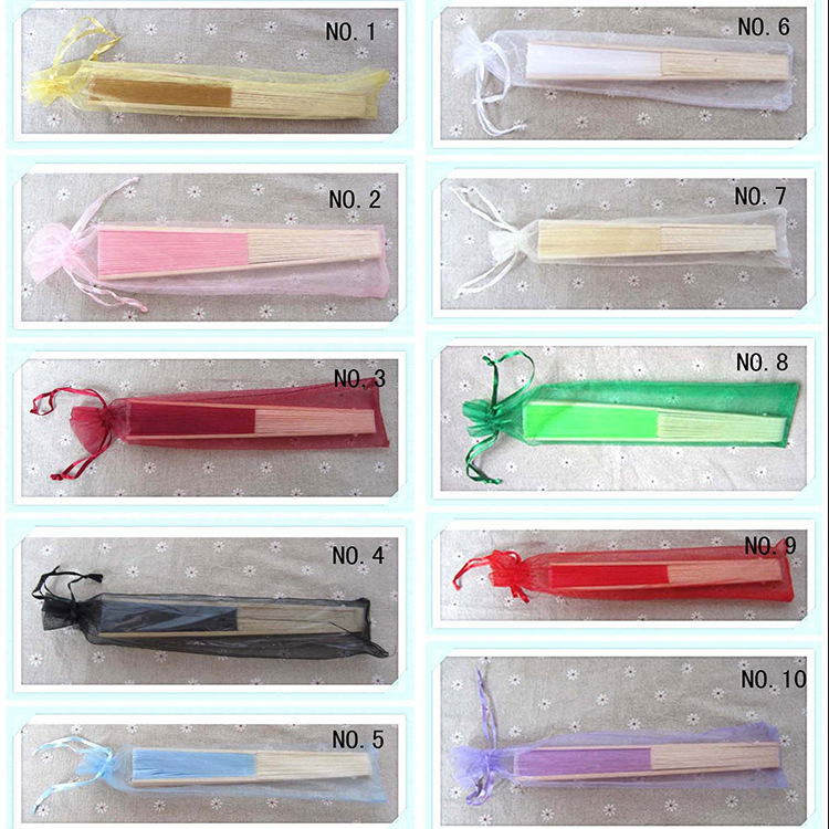 En stock 6*26 ventilador Blanco Bolsa de malla/color sólido perla bolsa de hilo/organza bolso de la joyería bolsa de embalaje