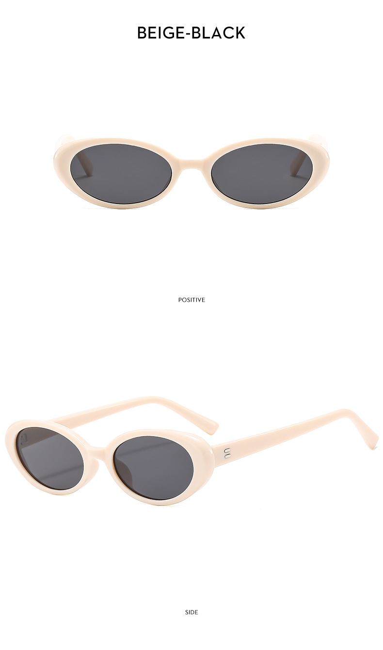 57g Weight Full Frame Glasses Structure Sunglasses Classification PC, UV400 Protection Lens Material Oval Frame Glasses Style Casual, Travel Occasion Oval Pattern All Seasons Season Unisex Gender Vacation, Streetwear Style Vacation Streetwear Oval PC UV400 Protection Oval Frame Full Frame Women's Sunglasses 9
