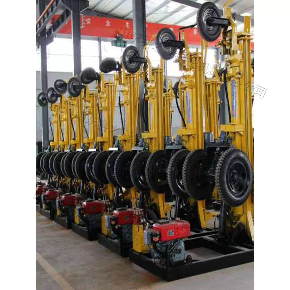 农用灌溉水钻井机 建筑工程地下打孔设备 200米水气两用型钻机