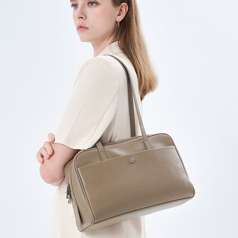 Women's Boston Bowling Tote Bag Large Capacity Shoulder Bag_voghion.com