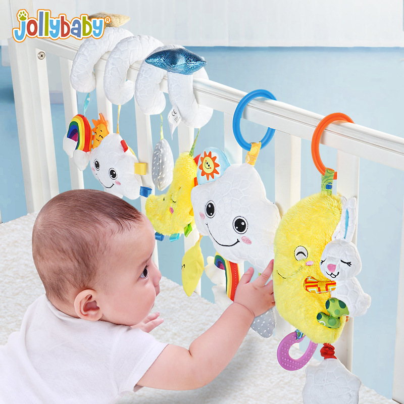 Jollybaby cochecito colgante juguetes de peluche recién nacido nube Luna cama alrededor del bebé juguetes de educación temprana