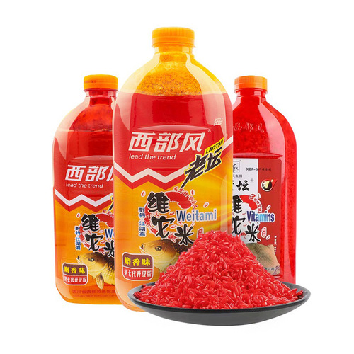 Western Feng Lao Tan Weita Rice Wine Rice Red Worm Musk Fruity Lake Kuweita Rice Black Pit Crucian Carp Bait Nest Material 800g