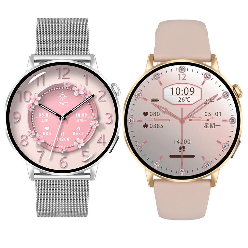 New Ultra-Thin Women Smart Watch Blood Glucose Blood Oxygen Heart Rate Blood Pressure Monitoring Ai Sports Watch Waterproof Torch