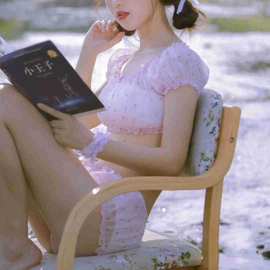 可爱蕾丝边睡衣套装法式洛丽塔甜美少女日系软妹舒适薄款居家套.