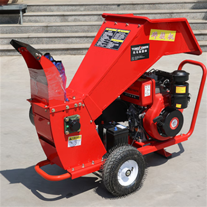 自动进料田园树杈打碎机 木头枝条破碎还田机 干湿两用碎枝机