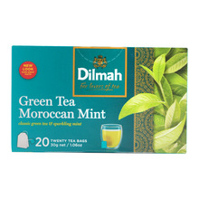 Dilmah迪尔玛奶茶咖啡烘焙茶20茶包盒装袋泡茶摩洛哥风味薄荷绿茶