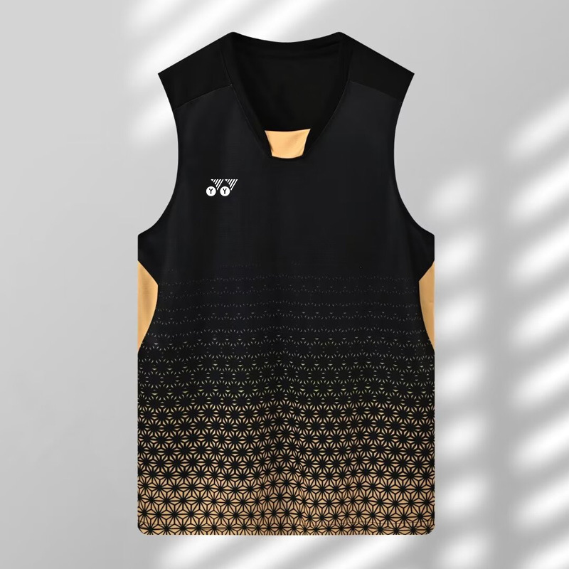 新品ノースリーブバドミントン服YY速干ユニフォームランニングフィットネスベストT男女セットアイストレーニング服制|undefined