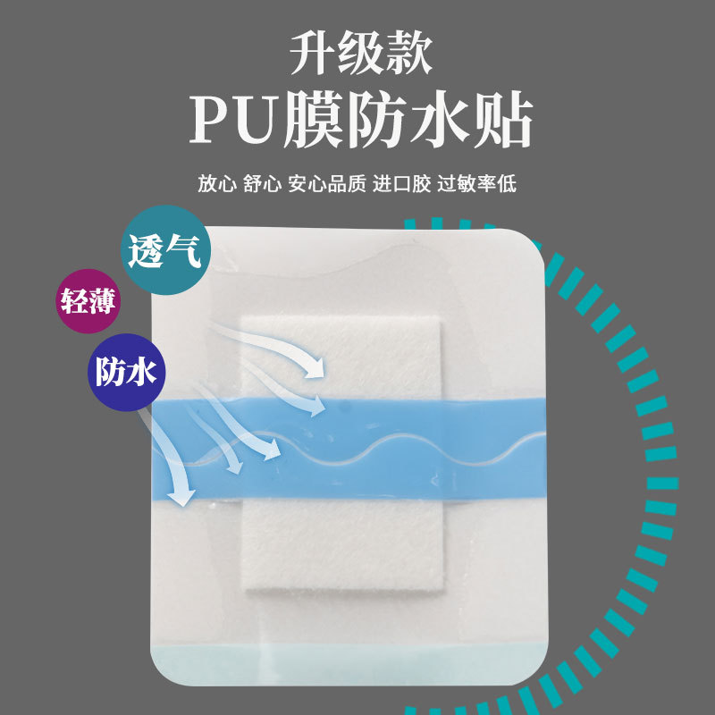 Factory Direct Sales Infant Pu Film Navel Patch Transdermal Patch Navel Patch Blank Patch Absorbent Cotton Absorbent Patch Waterproof