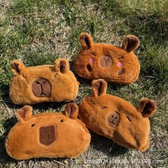 外国貿易人気のカピバラぬいぐるみ鉛筆バッグかわいい漫画文具収納袋大容量カピバラ文具箱