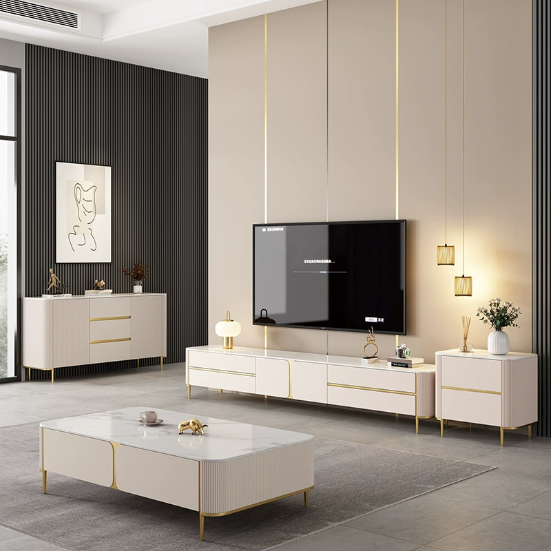 Журнальный столик в скандинавском стиле, комбинация тумбы под телевизор, итальянский сланцевый буфет для гостиной, журнальный столик для маленькой квартиры, напольный шкаф