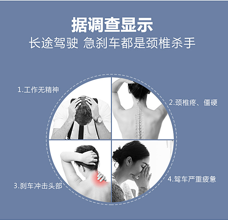 Car Memory Foam Cylindrical Headrest Car Seat Neck Guard Round Cervical Spine Neck Car Removable and Washable Universal Pillow