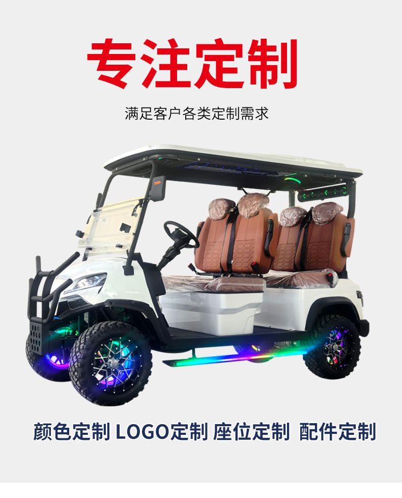 Cross-Border Electric Golf Carts 2-8 Seater Golf Carts Hotel Reception Electric Golf Carts