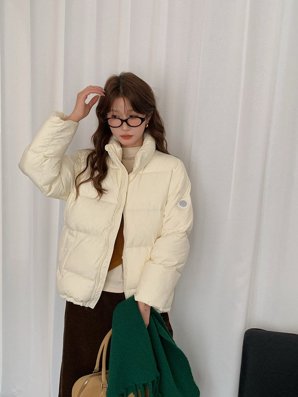 男女同款情侣外套羽绒服短款女小个子90白鸭绒加厚2025新韩版冬装|undefined