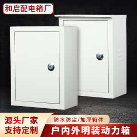 配电箱家用户外防雨动力控制箱室内明装监控箱电箱盒铁配电柜