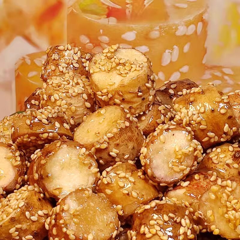 代发冻干冰糖山药批发500g 独立包装香脆可口零食芝麻冻干山药|undefined