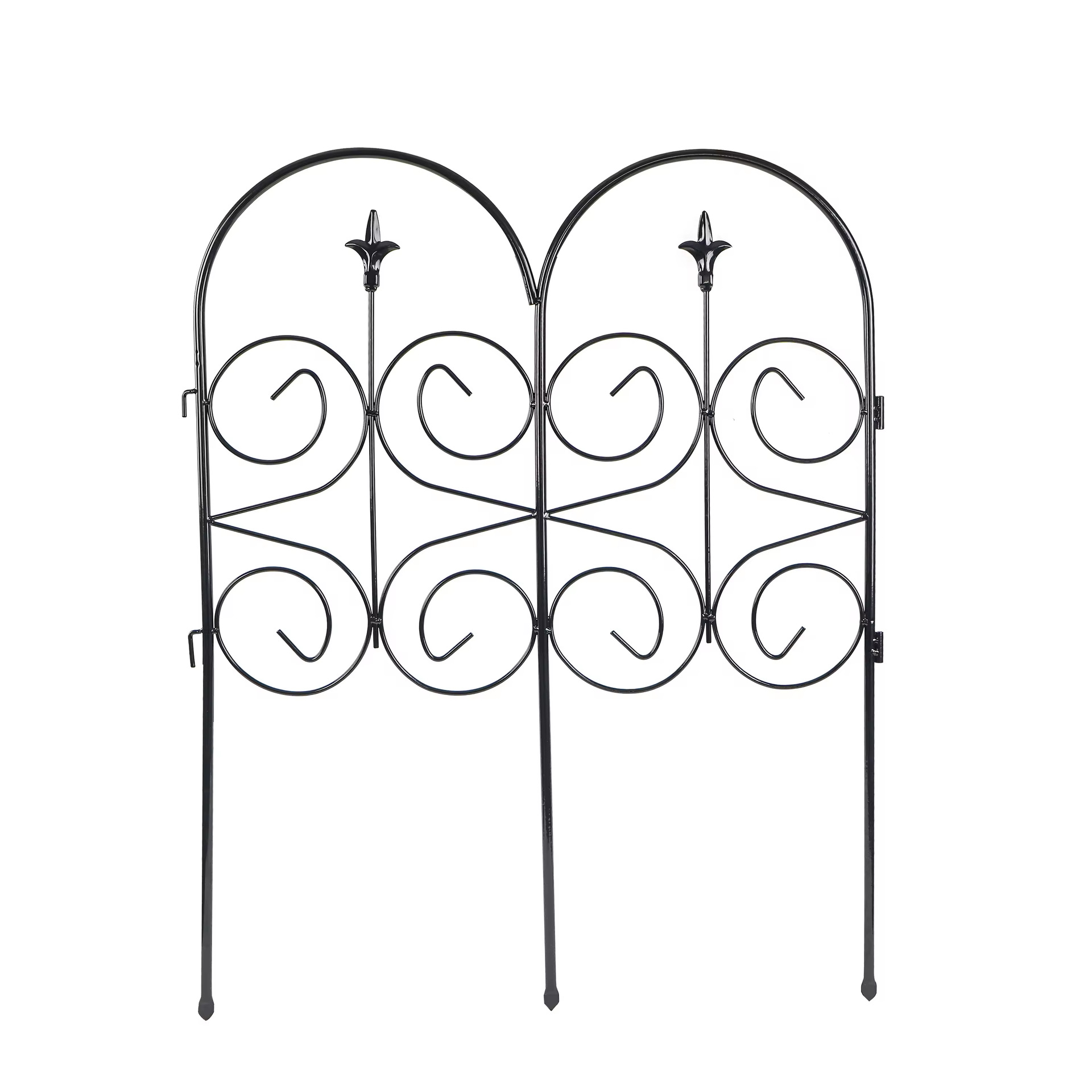 Powder sprayed decorative iron effect plastic lawn landscape garden border fence side balcony