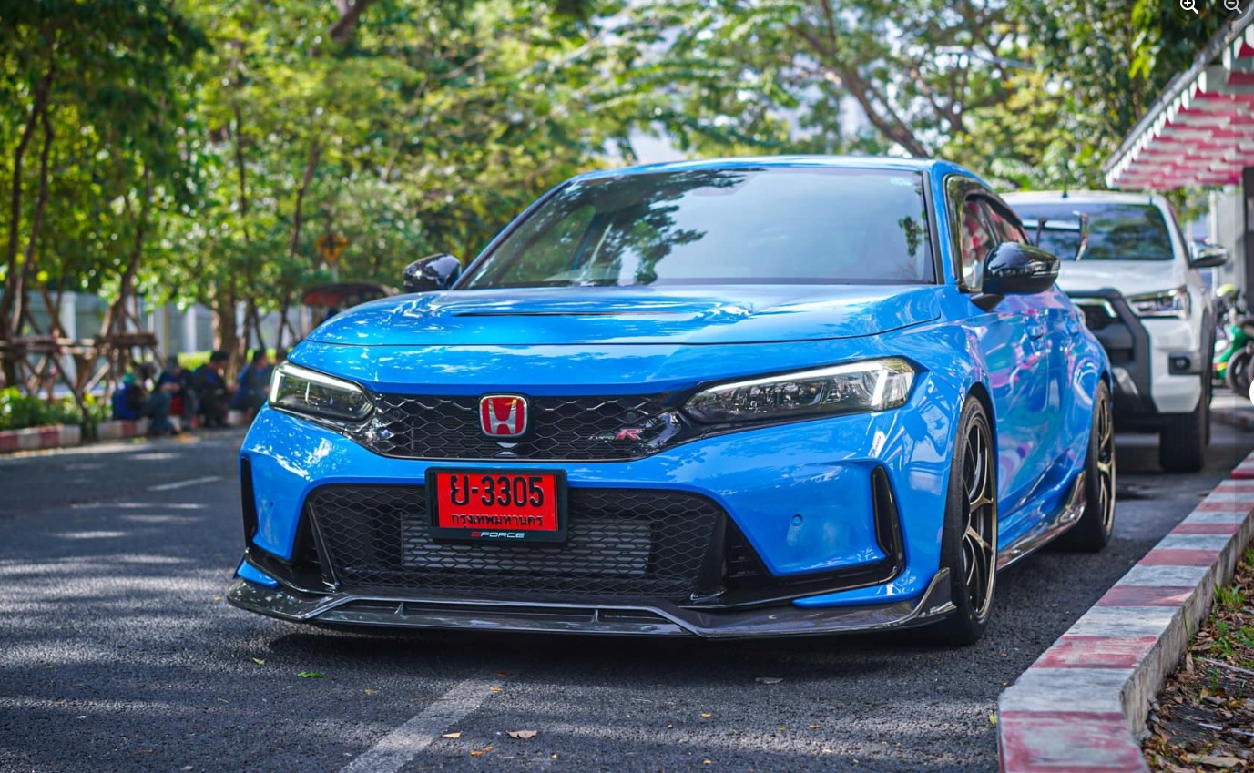 Suitable for Honda 11Th Generation Civic Fl5 Type R Modified Carbon Fiber Front Lip Modified Ad Style Front Bumper Front Spoiler