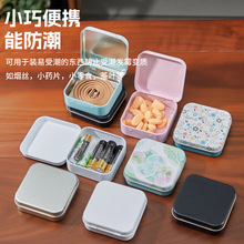 礼品发夹耳钉小文具收纳盒离谱DIY卡通饰品创意相片翻盖饰品铁盒