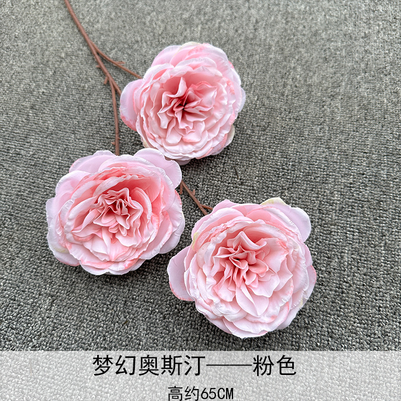 Artificial Rosa sola franela Rosa flor artificial boda decoración del hotel decoración del hogar arreglo de flores flor artificial Rose