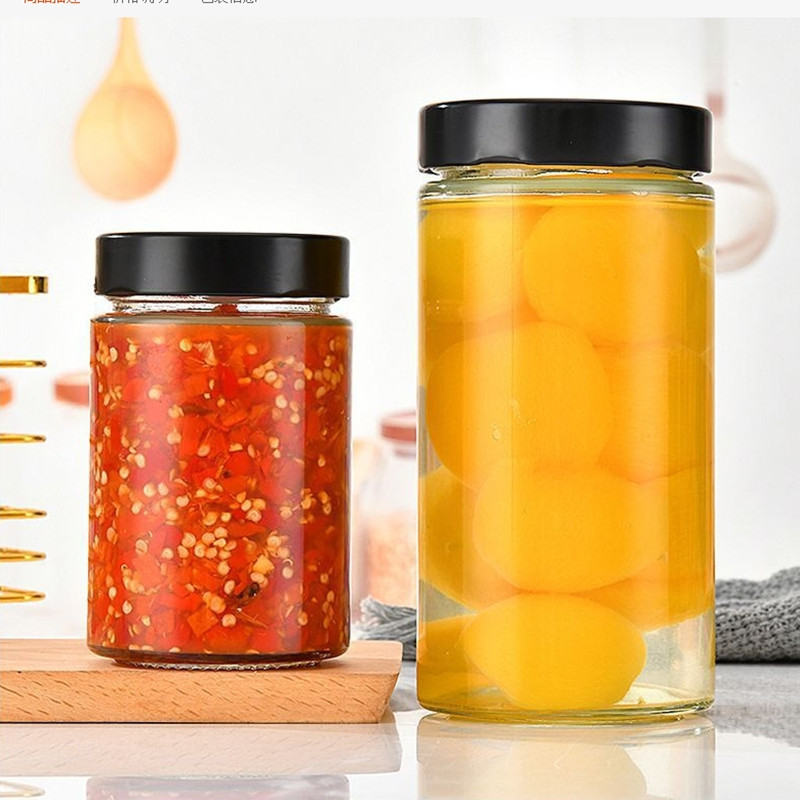 厂家直销带盖蜂蜜瓶玻璃分装瓶果酱瓶酱菜瓶辣椒酱瓶罐头瓶密封罐