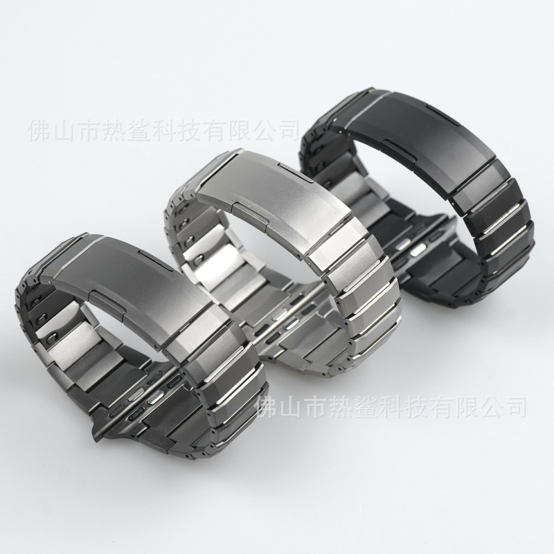Applewatch10 Apple watch チタンメタルウルトラ 2 プレミアムステンレススチールクイックリリースブレスレットに適しています。|undefined