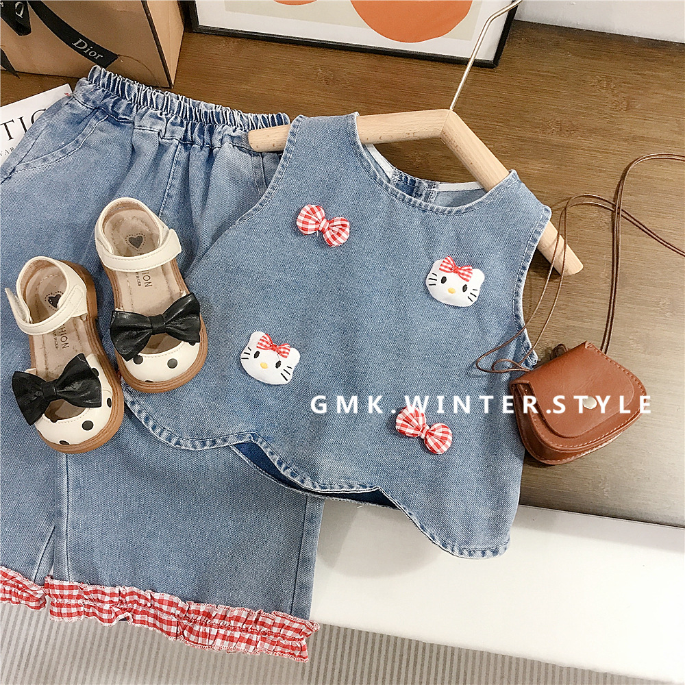 denim summer children's set