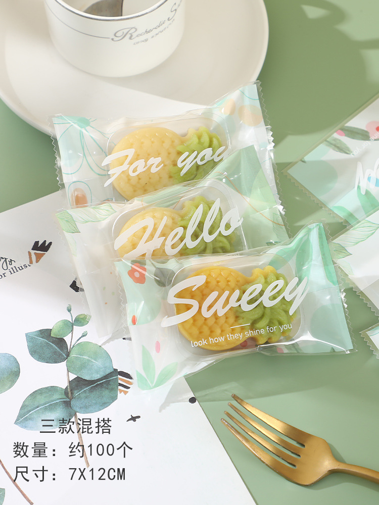 Caja de bolsa de embalaje de pastel de frijol verde caja de bolsa de helado para hornear máquina de helado de Frijol mungo bolsa de sellado autosellante soporte inferior transparente al por mayor