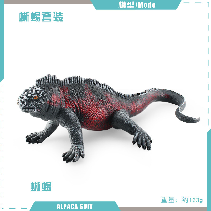 Transfronterizo simulación lagarto camaleón anfibio reptil modelo leopardo patrón Palacio guardia iguana cuadripodo estática adornos