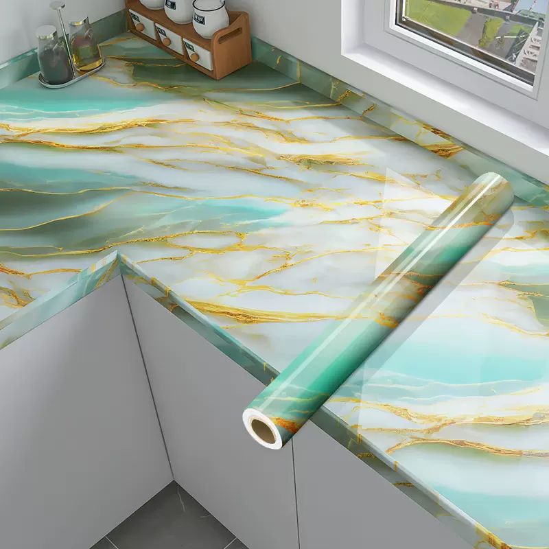 厨房贴纸防油耐高温家用墙面装饰墙纸自粘防水防潮墙贴加厚壁纸