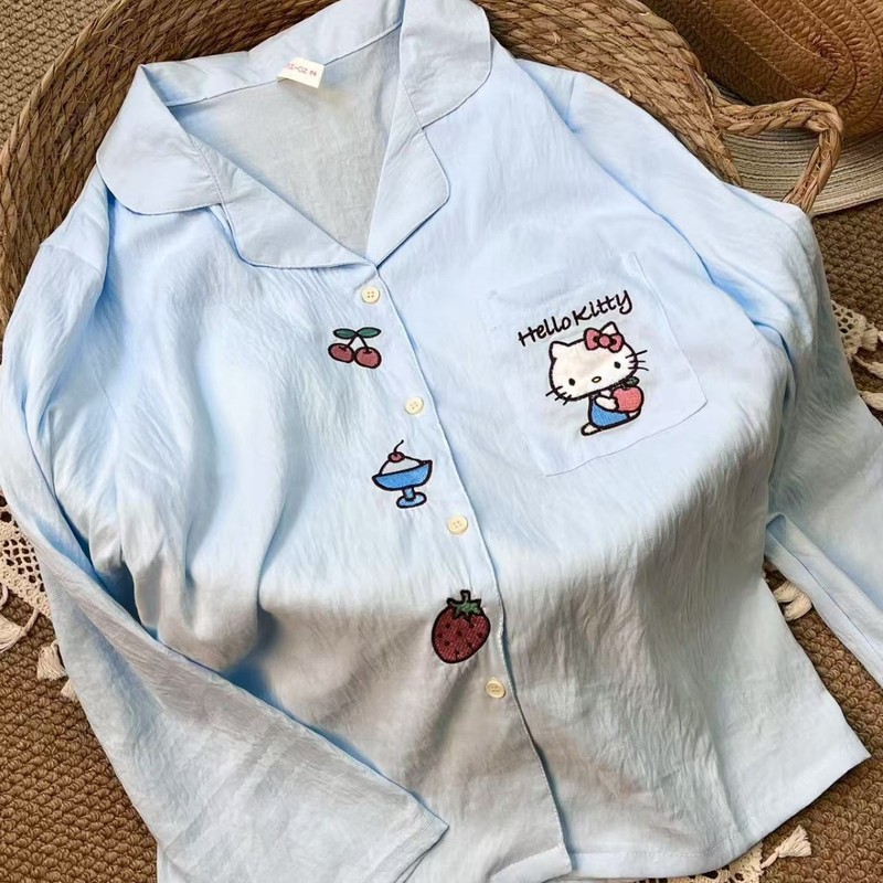 春秋睡衣女长袖带胸垫大码云朵棉女款2025新款秋季家居服高级感套|undefined
