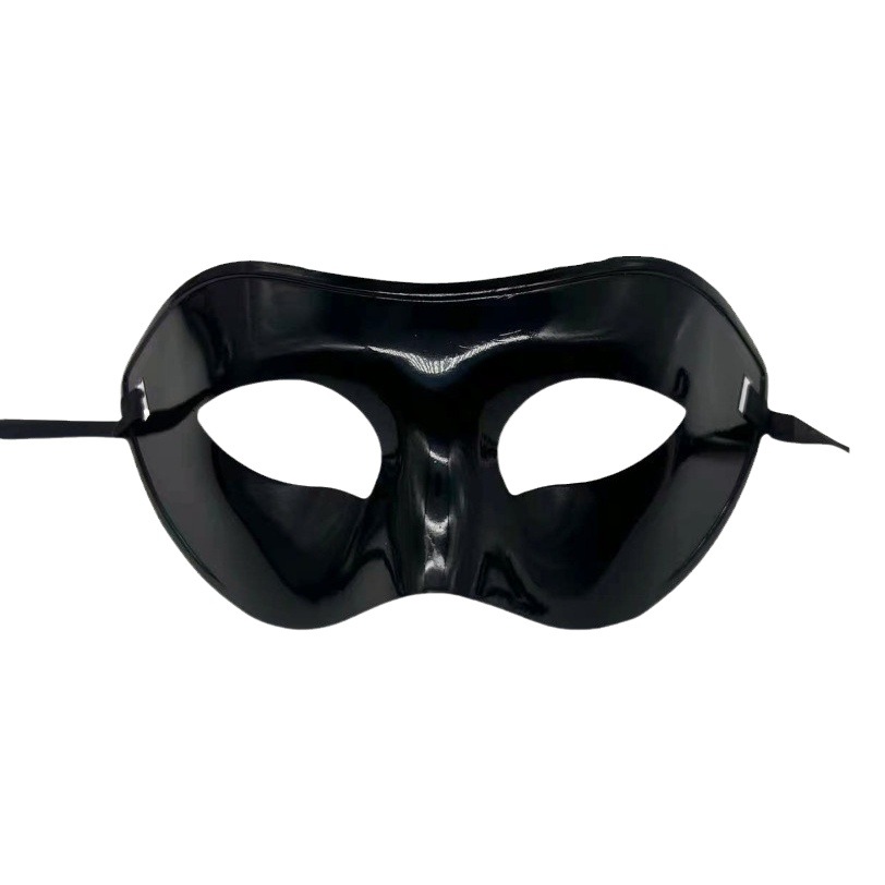 Fábrica en stock transfronteriza especial pintura en aerosol cabeza plana máscara fiesta plástico media cara máscara unisex