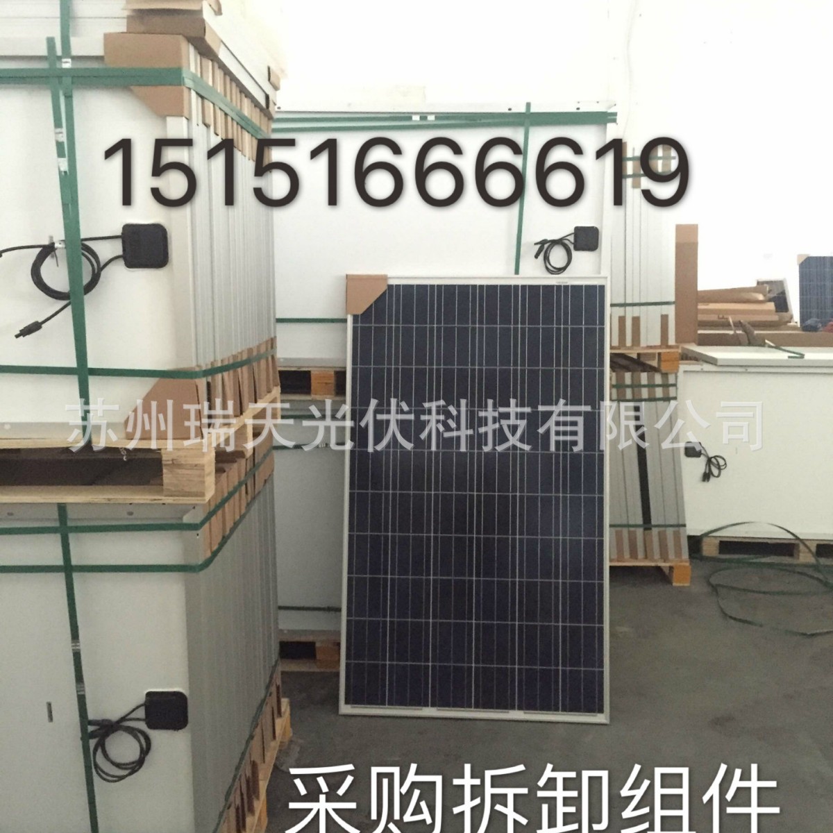 山东太阳能电池板组件回收15151666619电站拆卸二手电池板回收