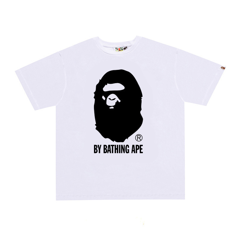 国境を越えた貿易トレンディなブランド半袖メンズレタープリントアメリカンストリートルーズカップルカジュアルTシャツ半袖シャツ|undefined