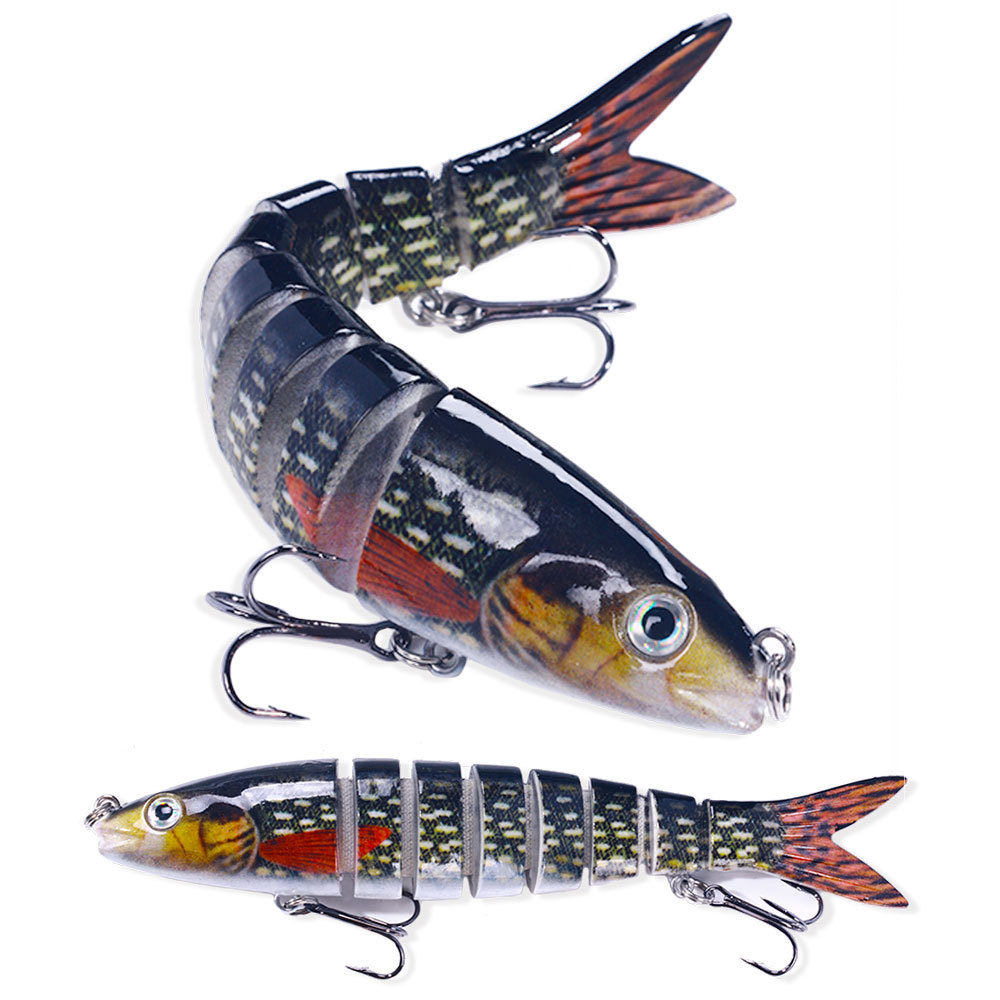 Nuevo Luya cebo multi-Sección de pescado 16 colores 13cm 18g biónico multi-Sección de cebo duro Comercio exterior Luya pesca cebo falso
