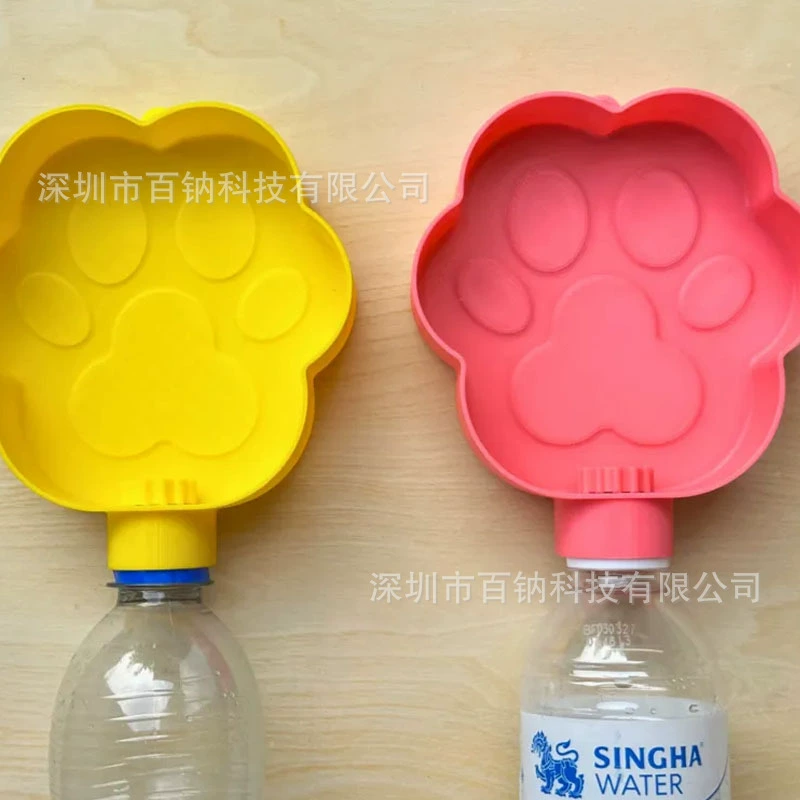 Трансграничные Outdoor Dog Paw Print Water Bowl Домашняя кошка Собака на открытом воздухе Собака с отпечатками воды чаша