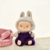 Purple knitted overall