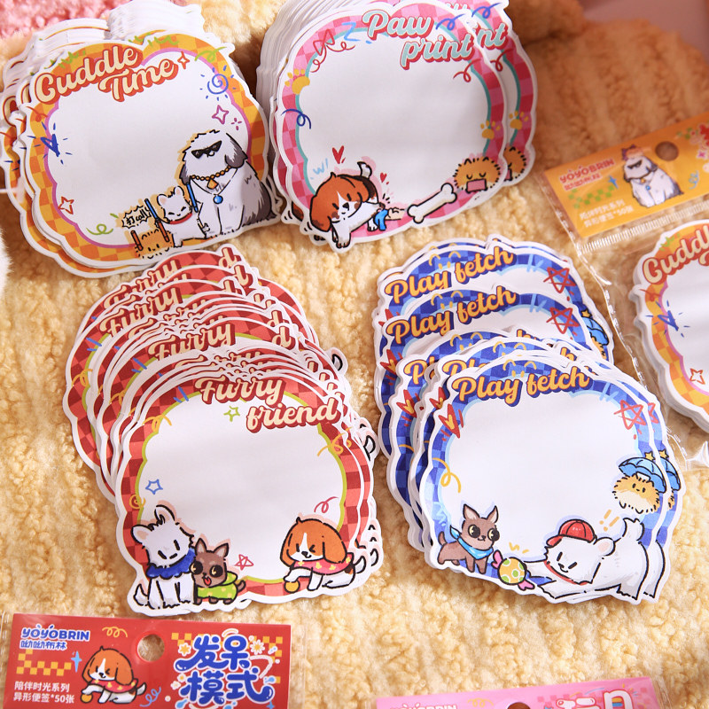 Yoyo Brin libro de notas de forma especial tiempo de compañía lindo animal serie de notas adhesivas oficina de estudiantes n