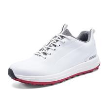 高尔夫鞋新款男士高尔夫球鞋超纤维材质防水透气防滑橡胶底运动鞋