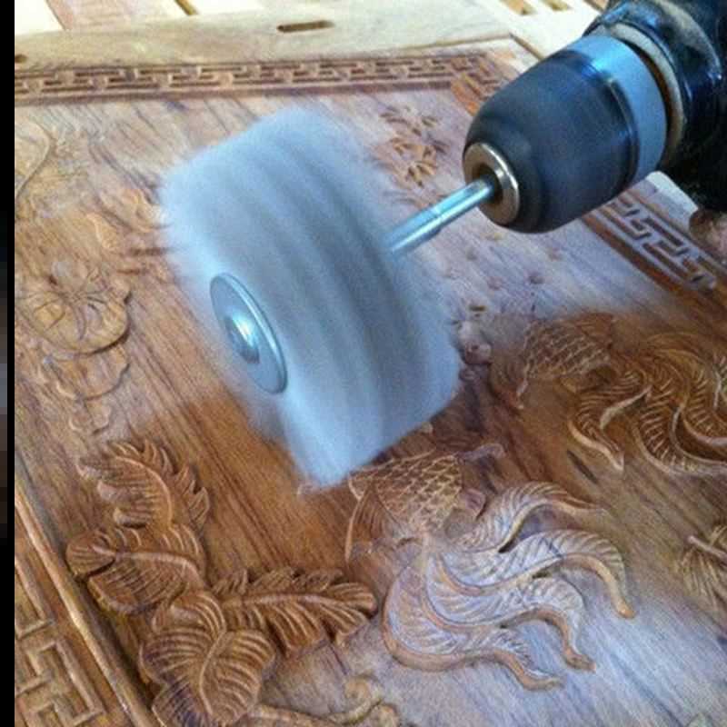 Herramientas de pulido de tallas de raíces, abrasivo de cabeza de flor pulido, seda abrasiva, carpintería, muebles de madera roja, raíces en relieve, conjunto completo de cepillo eléctrico